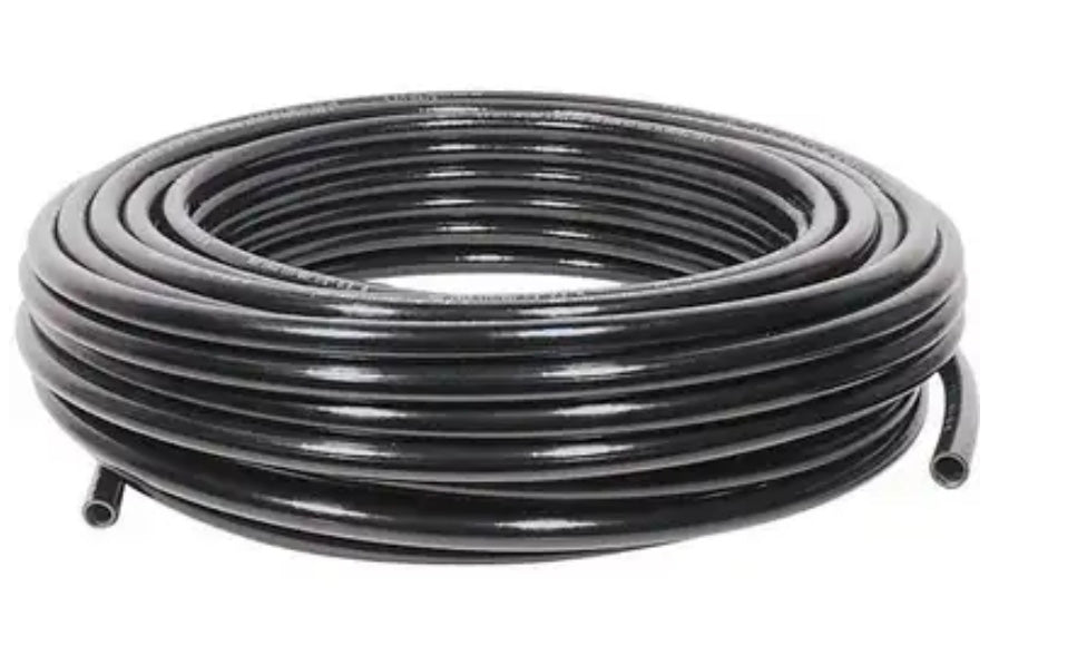 Tubo de freno de aire de nailon aprobado por DOT, 3/8 pulg. de diámetro exterior, negro