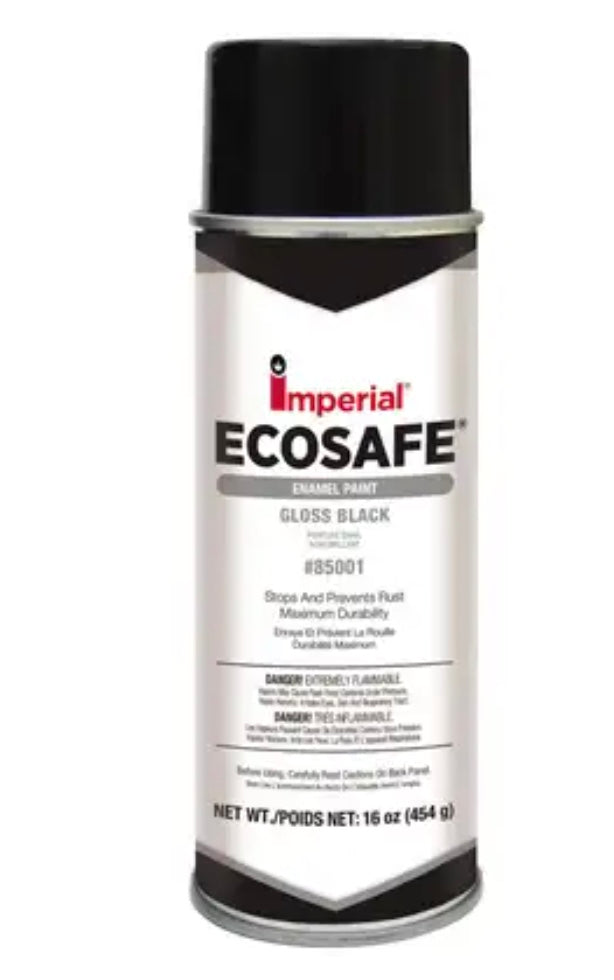 Pintura en aerosol brillante Ecosafe, negro brillante