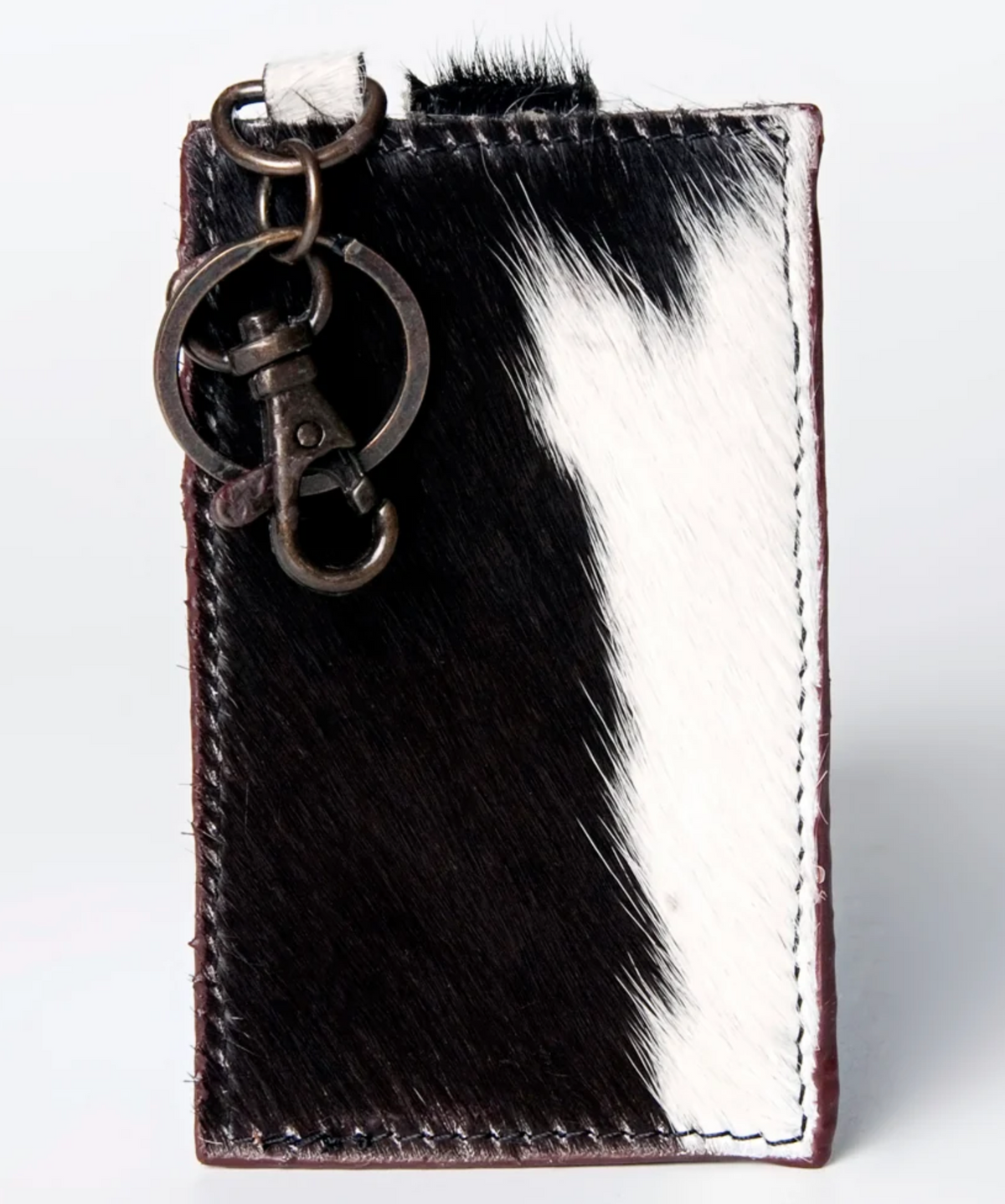 Cowhide Wallet Keychain