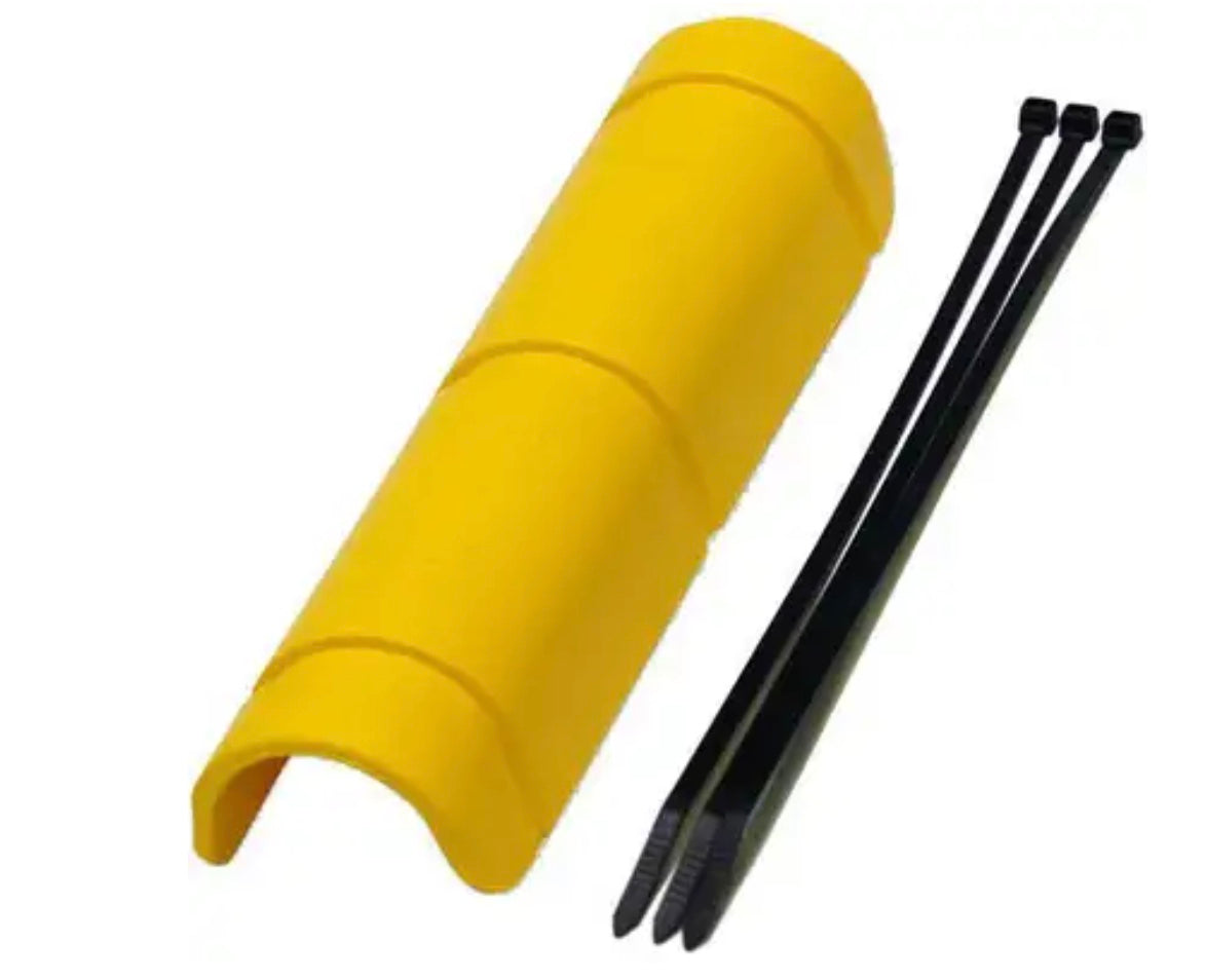Protectores de manguera, 3-1/4" de diámetro x 6" de largo, amarillos