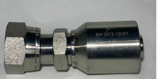 #12 Female O-Ring Face Seal Swivel Fitting