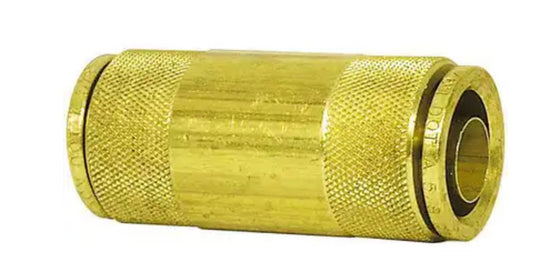 DOT Approved Air Brake Fitting Union, Push-To-Connect Fitting, Brass, 5/8 in. Tube OD- 91203