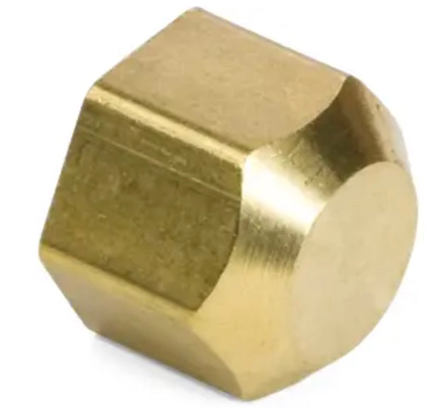 Tapa de latón abocinada SAE de 5/8" y 45°