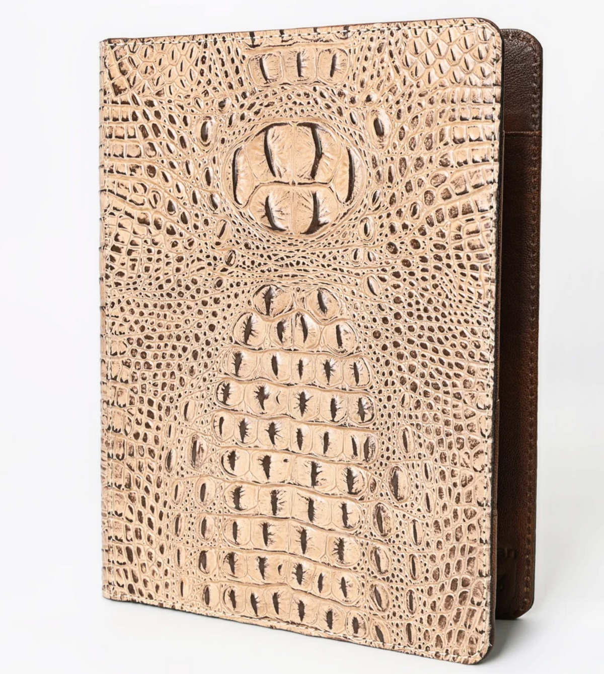 LIGHT BROWN CROCODILE PORTFOLIO