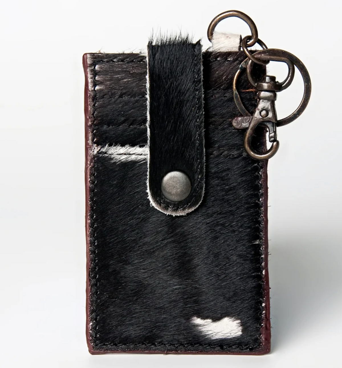 Cowhide Wallet Keychain