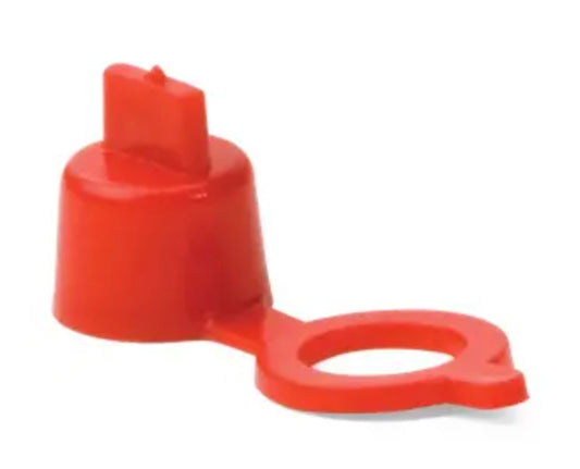 Tapa de engrasador roja