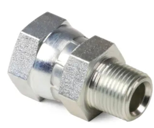 Adaptador de tubo giratorio hembra a tubo macho de 1/8" x 1/8"