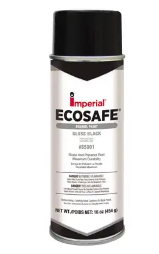 Pintura en aerosol brillante Ecosafe, negro brillante