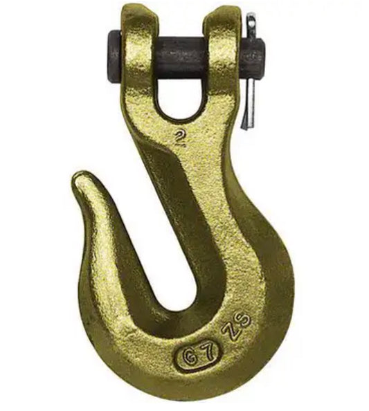 Gancho de horquilla, acero de aleación, 70, 3/8", 6600 lb.