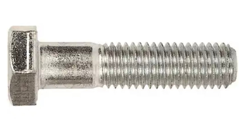 Tornillo de cabeza hexagonal, clase 10.9, M10-1,50 x 90 mm, galvanizado, acero al carbono