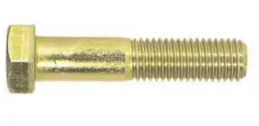 Tornillo de cabeza hexagonal USS de grado 8, 5/8"-11 x 2-1/2", zinc amarillo, acero de aleación de carbono medio