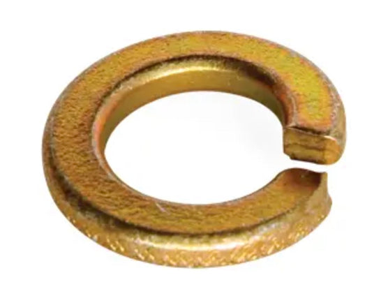 Tuerca de seguridad con inserto de nailon, 3/4"-10, acero de grado 8, zinc amarillo