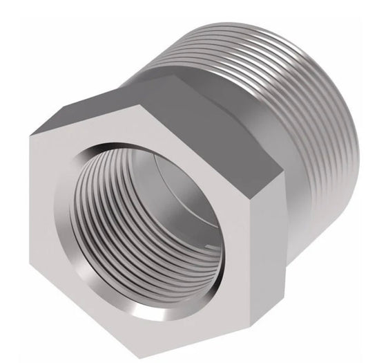 ADAPTADOR REDUCTOR DE ACERO DE 1/4 MNPT X 1/8 FNPT