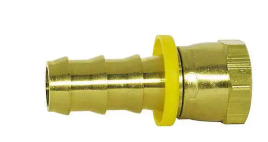 Conector macho rígido de latón Barb-Tite, serie 100 'B', 0,75" x 3/4"