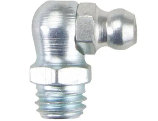 Accesorio de engrase: Rosca de conexión M8-1,25 mm, ángulo de cabezal de conexión de 90°, sistema métrico, acero