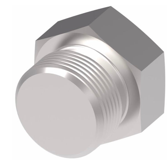 Adaptador de acero, conector hexagonal con junta tórica macho de 2-12