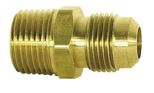 Conector macho abocinado de 45° a tubo NPTF macho de 1/2 pulg. x 3/8 pulg.