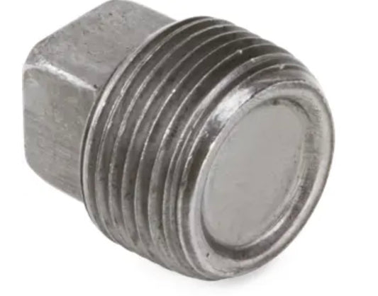 3/4" Square Head Class 150 Black Pipe Plug