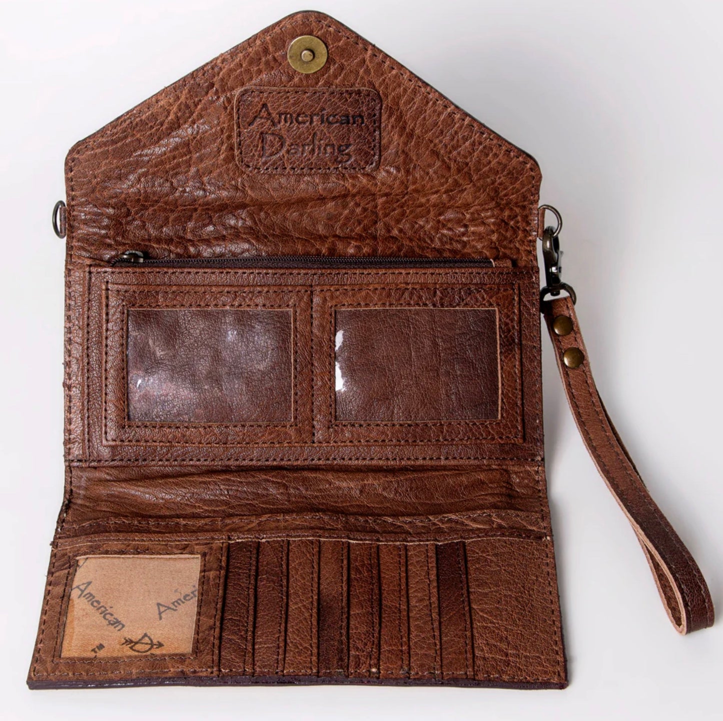 Handcrafted Hand Tooled Leather Saddle Blanket Envelope