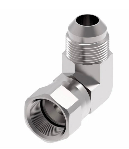 ADAPTADOR DE ACERO DE 1-1/4 FJIC GIRATORIO X 1-1/4 MJIC DE 90 GRADOS 6500-20-20