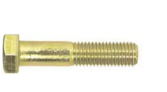 Tornillo de cabeza hexagonal, clase 10.9, M18-2,50 x 140 mm, zinc amarillo, acero al carbono