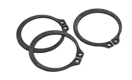 Anillo de retención estándar externo, para eje de 1/2", acero al carbono