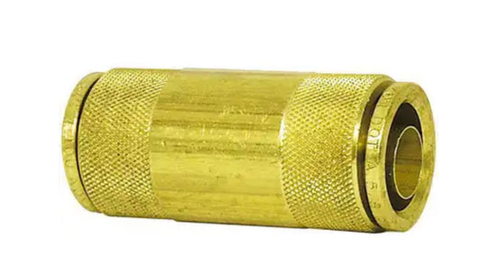 Accesorio de unión de latón, para freno de aire, conexión a presión, 3/8 pulg. x 3/8 pulg.