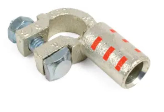 Terminal positivo de batería de codo izquierdo de alta resistencia Kim-Tech de 2/0 AWG